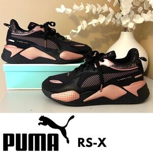 PUMA RS-X Running Shoes Black/Rose Women’s Size 8.5